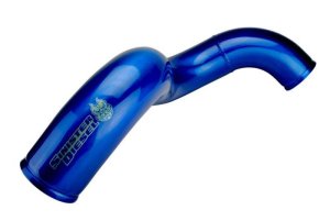 Ford Excursion Intercooler Pipe - Cold Side - Sinister Diesel - Cold Side Charge Pipe - Sinister Blue - `03-`07